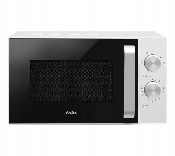 Microwave oven Amica AMGF20M1W 20L 800W Black and white STRONG ROOMY