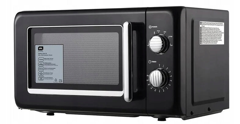 Microwave oven OK. OMW 1224 B Black Brand OK.