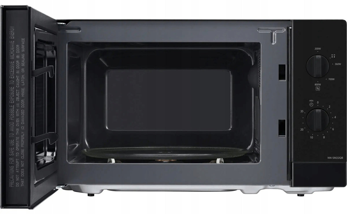 Microwave oven PANASONIC NN-SM22QBEPG 800 W 25.5 cm 20L Black Cooking features defrosting heating