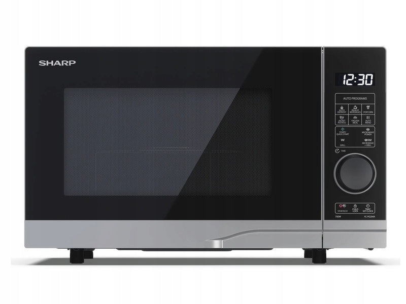 Microwave oven SHARP YC-PG204AE-S 700W 20L Silver-black