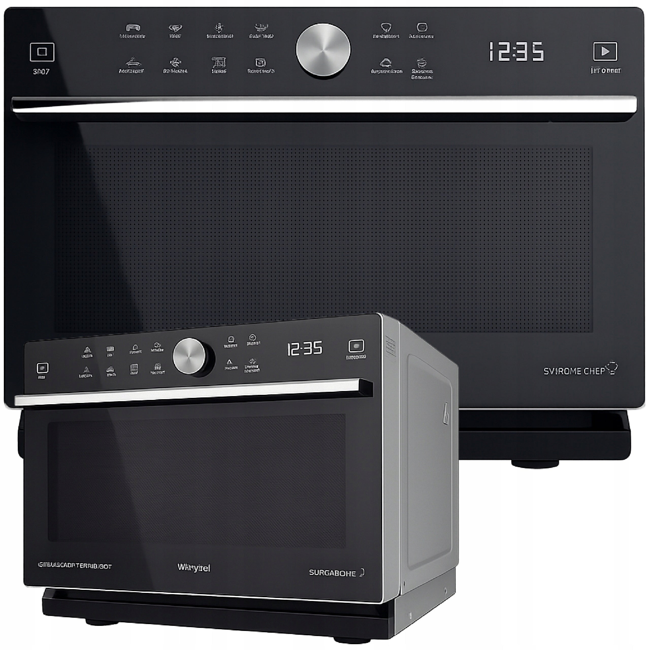 Microwave oven Whirlpool Supreme Chef MWSC 933 SB silver 900W grill