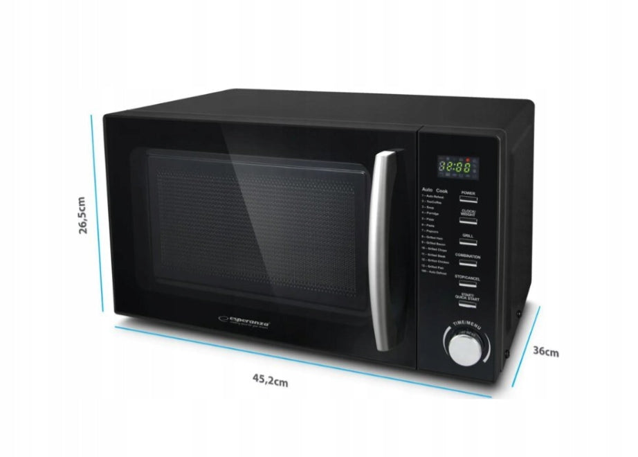 Microwave oven with grill 20L 700W 14 programs Esperanza COCINERO Brand Esperanza