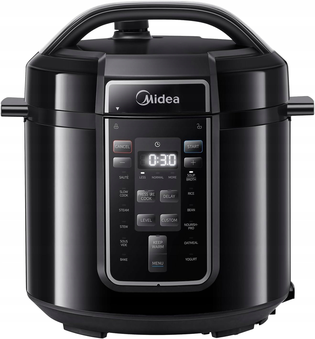 Midea multicooker 9in1 6L stainless steel black 1000W digital 220V