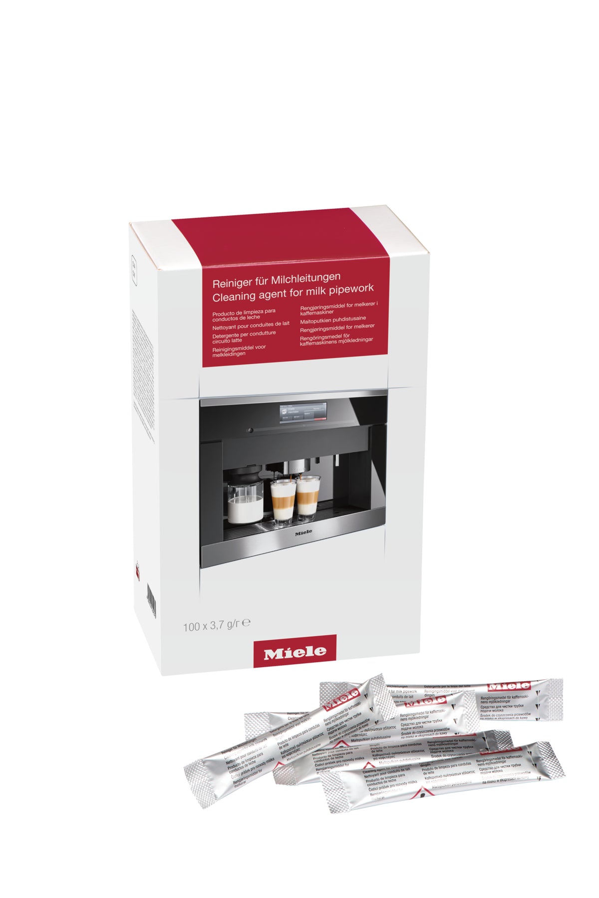 Miele for cleaning the milk system 100x