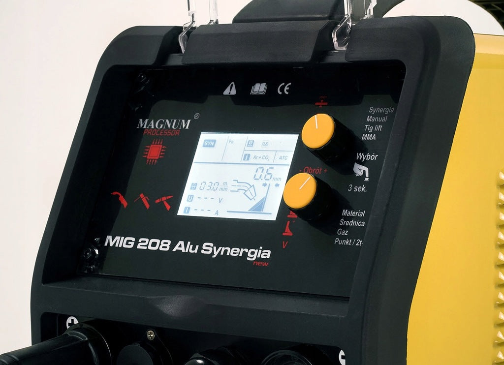 Migomat MAGNUM MIG 208 ALU SYNERGIA 3IN1 MMA TIG LIFT welding machine Manufacturer code spawarka migomat U MI 208ALDII