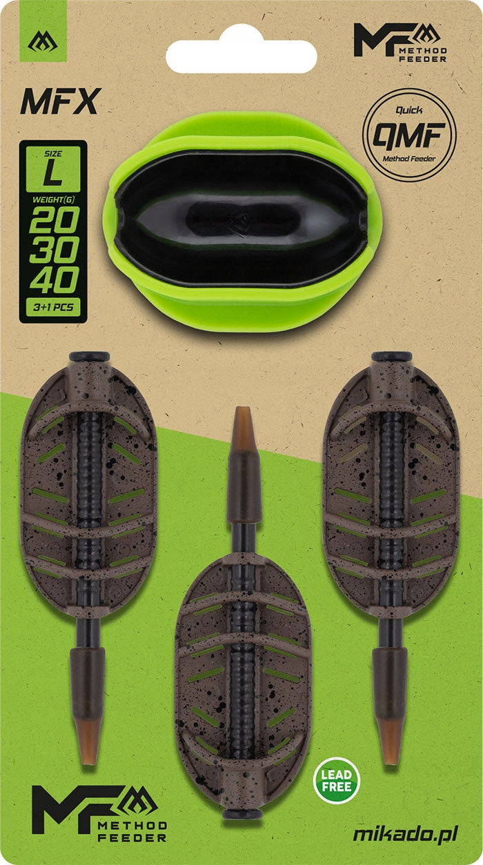 Mikado Basket Set Method Feeder MFX Q.M.F - L 20g+30g+40g+Form