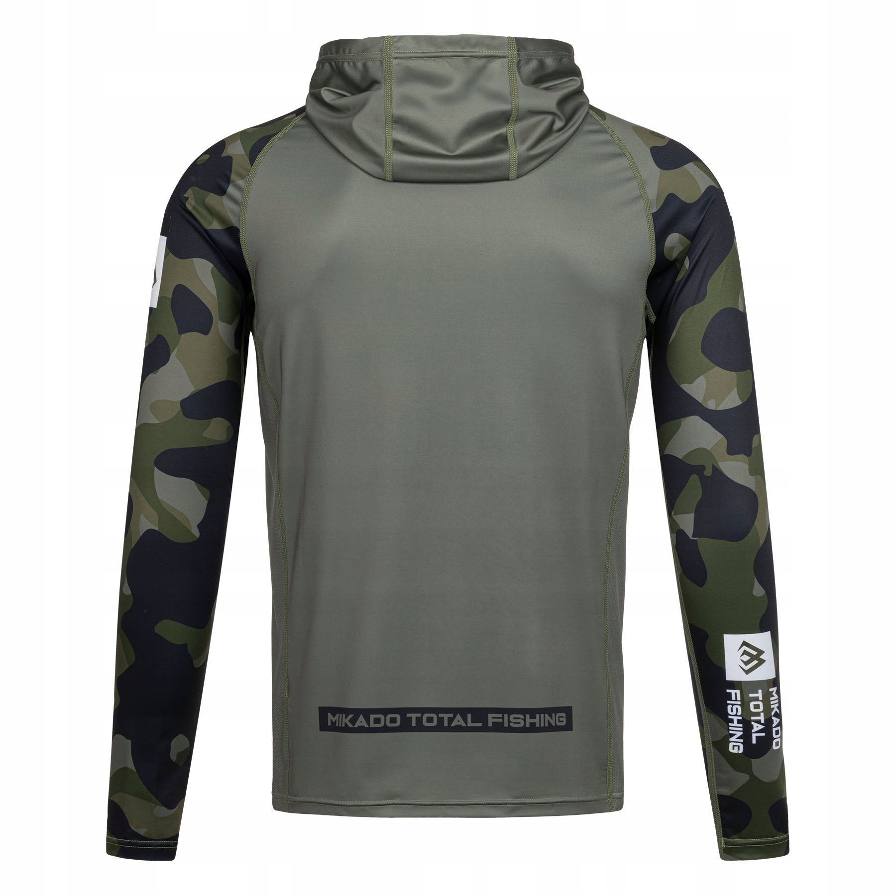 Mikado UPF Sweatshirt with Hood and Chimney Green Camo Size XXL Manufacturer code UMB-10UPF-XXL