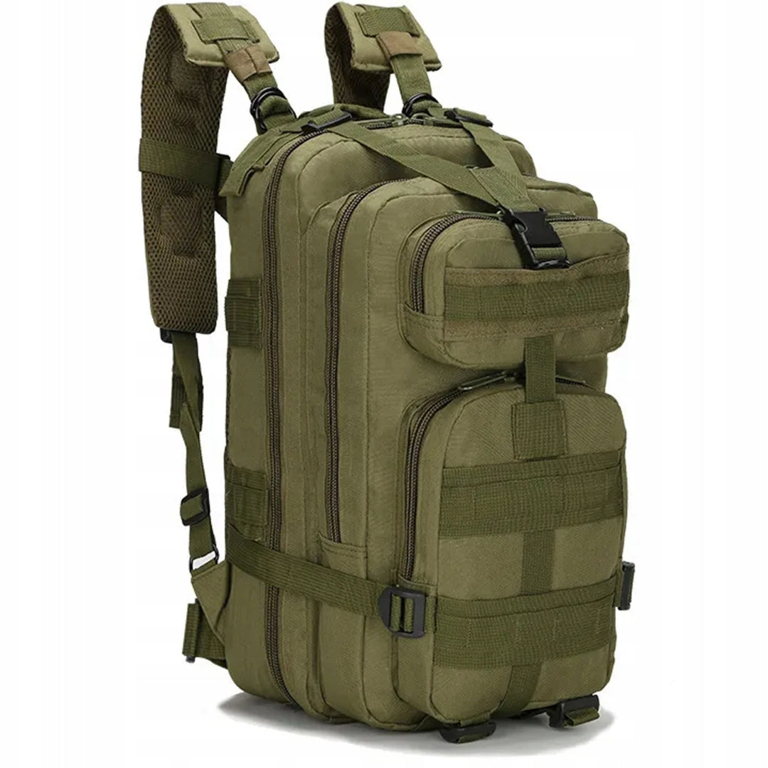 Military Backpack + Survival Set + Sleeping Bag + Red First Aid Kit 21 pcs Manufacturer code Plecak Zestaw + Apteczka Czerwona Śpiwór