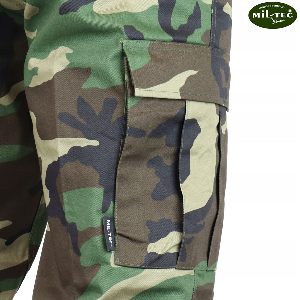 Military Cargo Pants Mil-Tec Straight Cut - Woodland S Color other
