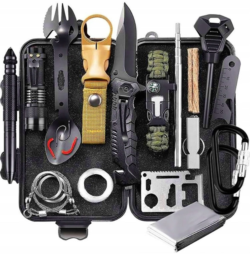 Military Survival Kit SURVIVAL Tourist Large Tactical Essential 32in1