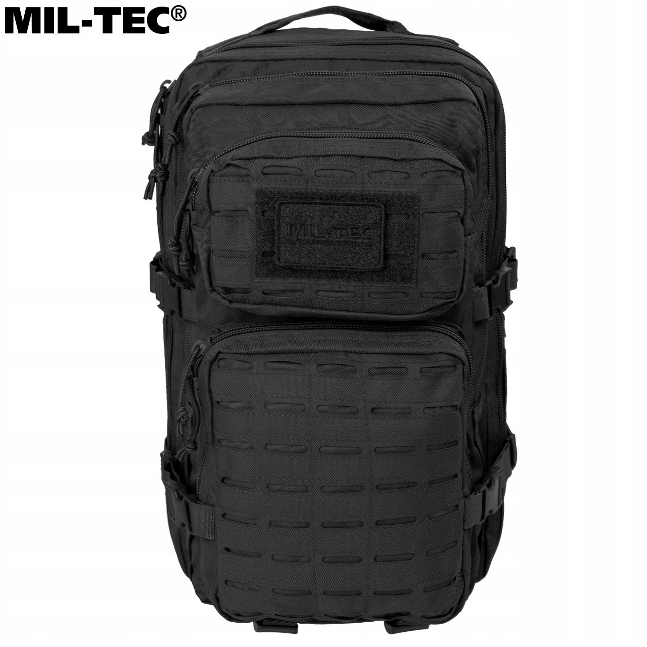 Military Tactical Military Backpack Mil-Tec Assault Laser Cut 36L BLACK Brand Mil-Tec