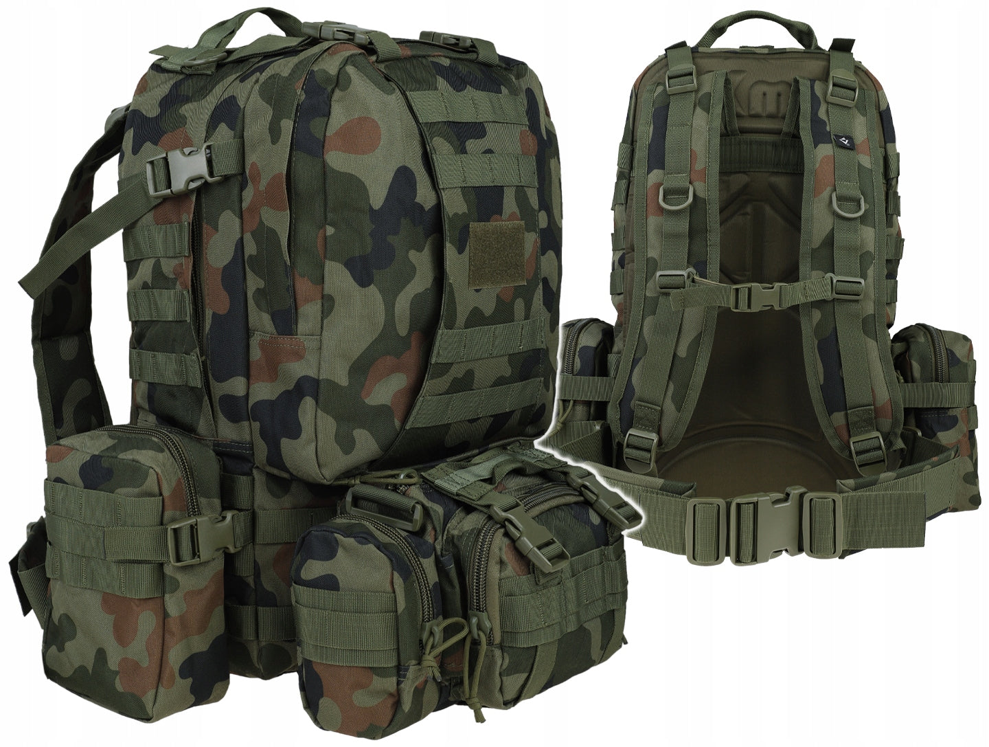 Military tactical backpack DOMINATOR SUPERPACK transport 50L camo wz.93