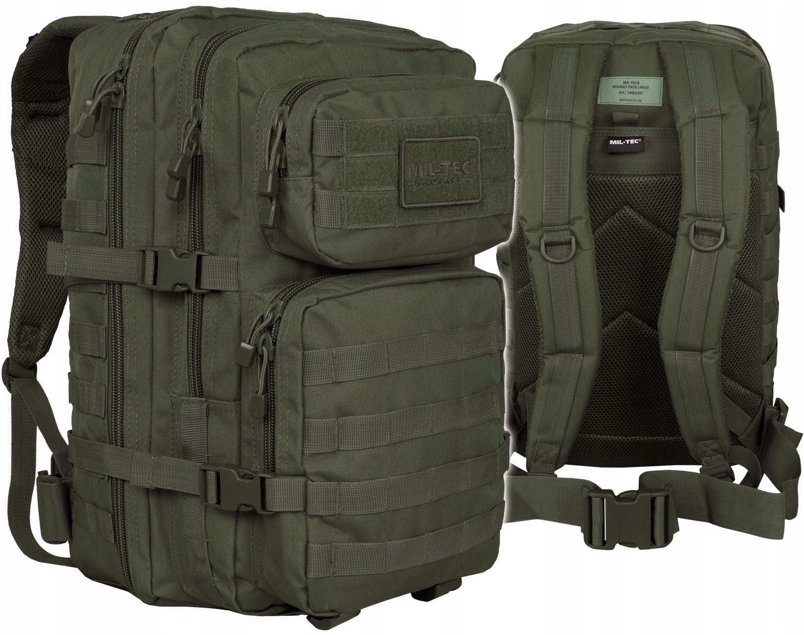 Military tactical hiking backpack Mil-Tec Military Assault 36L olive