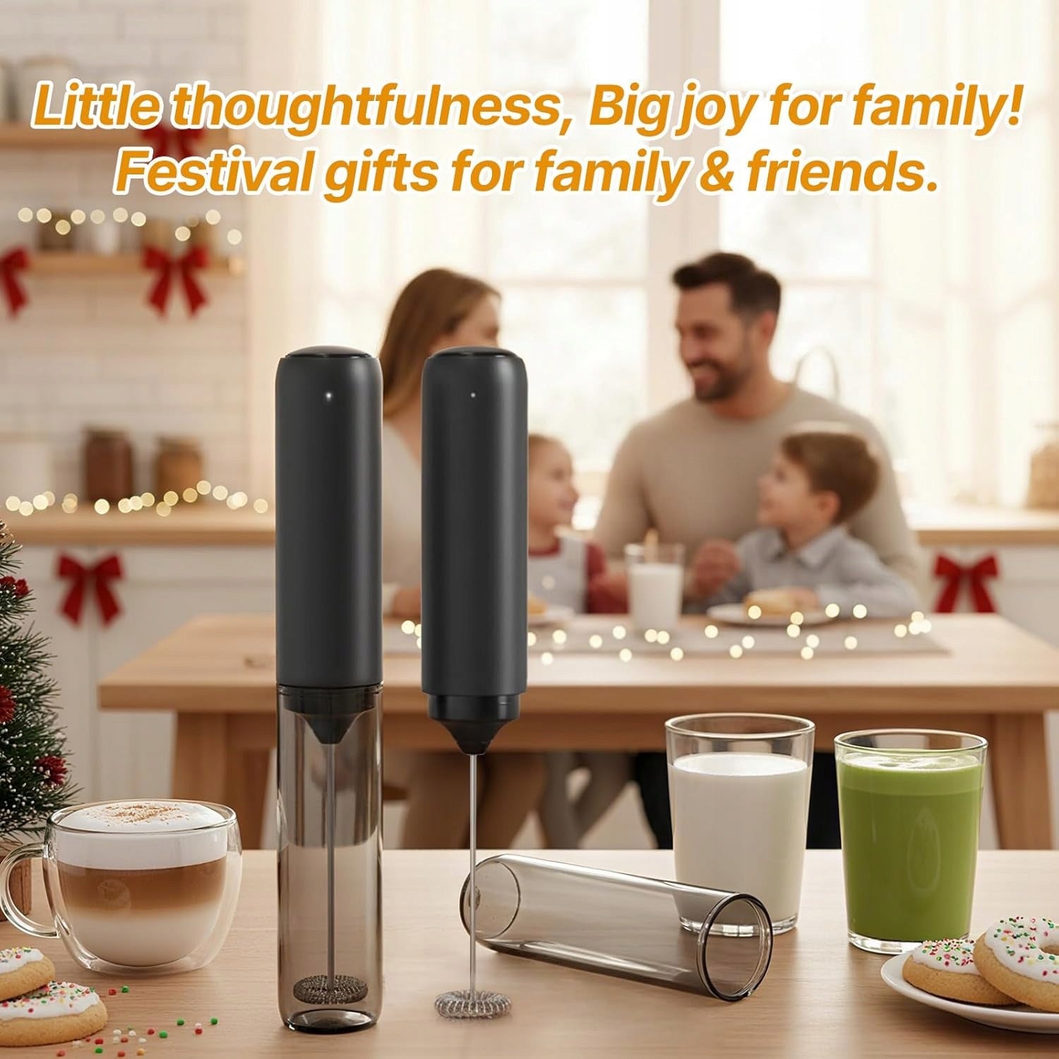 Milk Foamer Electric USB-C Rechargeable Powerful for Matcha Coffee Manufacturer code Spieniacz do Mleka USB-C NWUNJ Etui