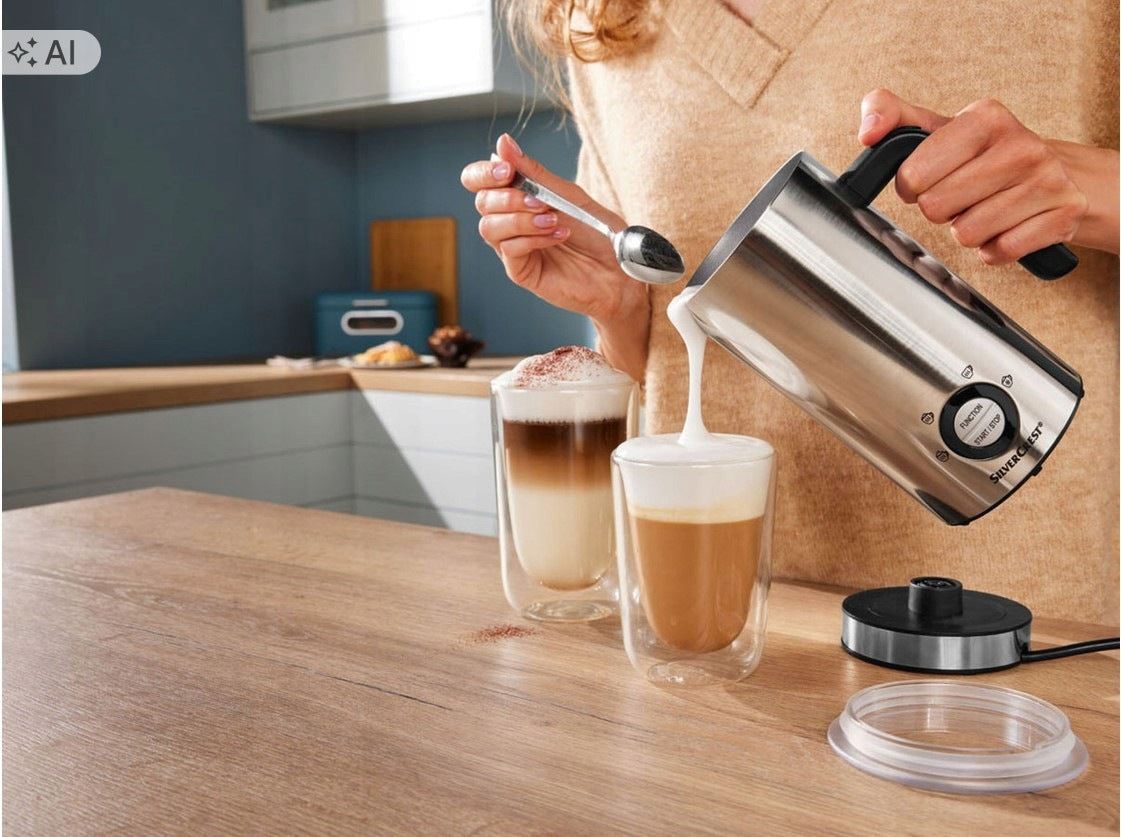 Milk frother 4 types of foam SILVERCREST premium coating from ILAG Manufacturer code SMA500 F1