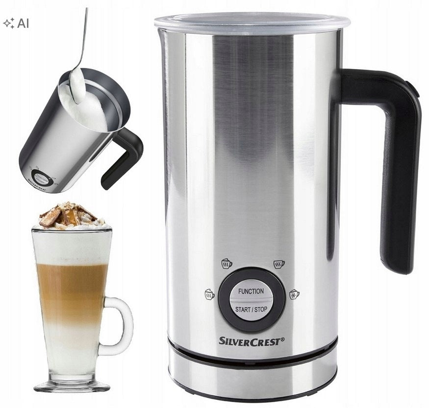 Milk frother 4 types of foam SILVERCREST premium coating from ILAG