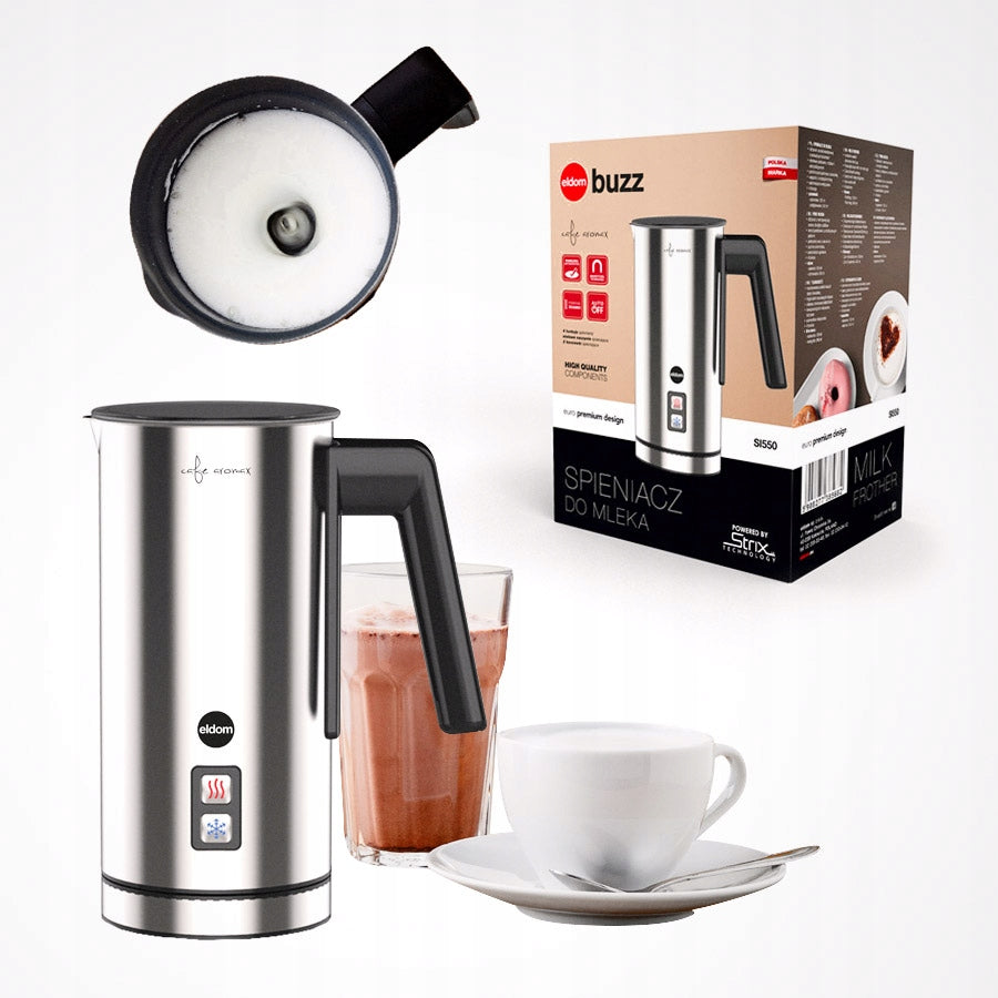 Milk frother Eldom SI550 2 foaming tips heating 120/240ml