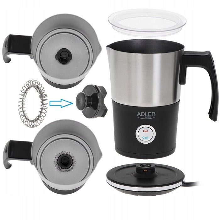 Milk frother Electric Adler AD 4497 Heater 2in1 heat cold Manufacturer code AD4497