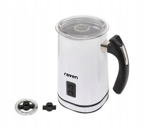 Milk frother Raven ESP001WX 500W cold hot 2 stirrers White Packaging status original