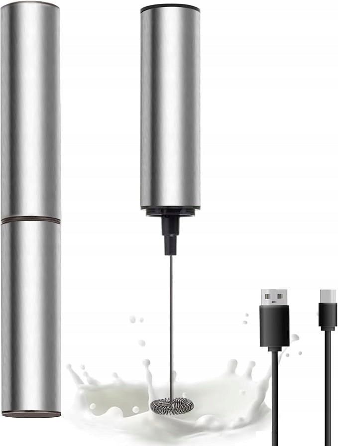 Milk frother - Stainless steel - USB C - 13000 rpm