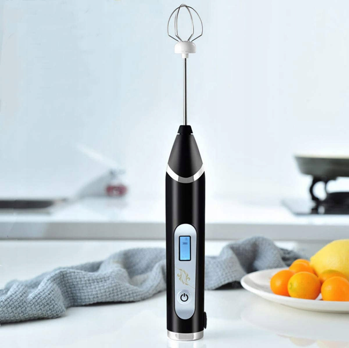 Milk frother blurr FROTHER COFFEE MILK MIXER ELECTRIC LCD Packaging status original