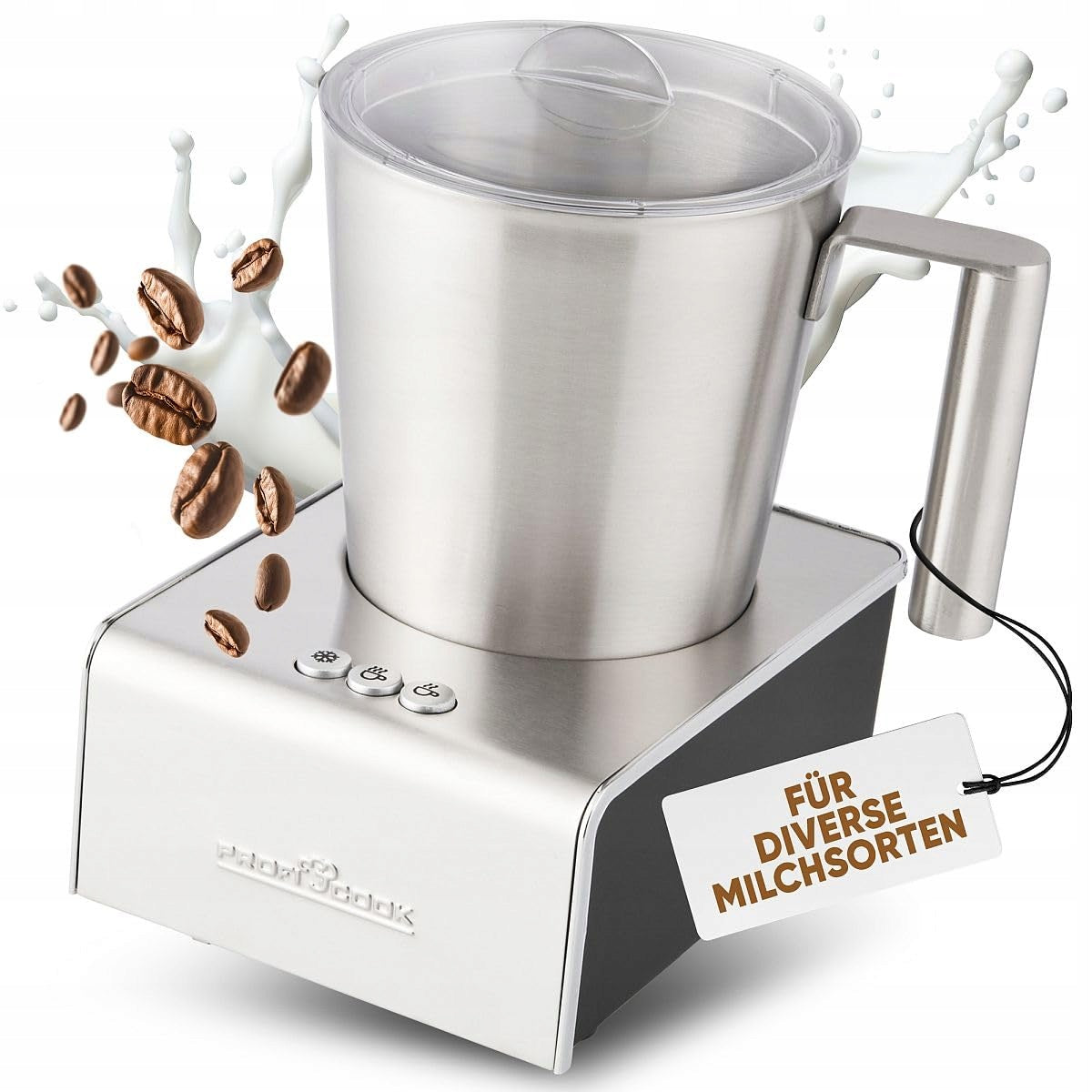 Milk frother electric heater ProfiCook PC-MS 1032 steel