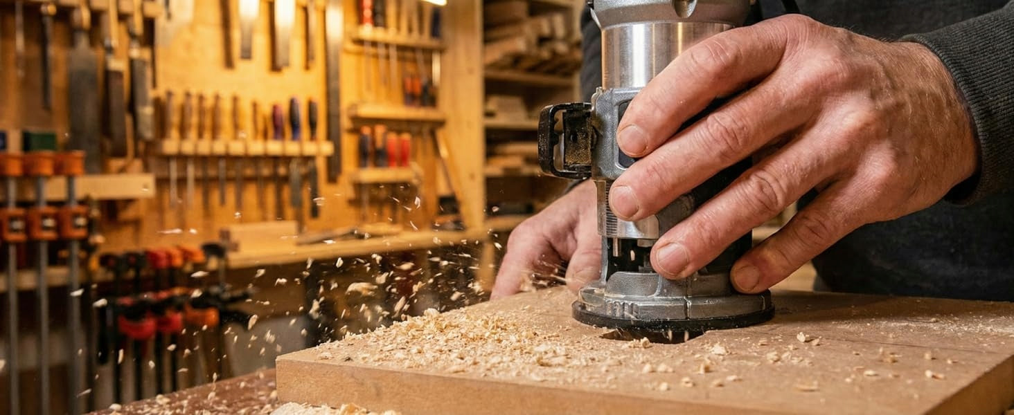 Milling machine KATSU Upper spindle 710W 3 bushings Adjustable Wood Rotation Tool holder (mm) 6 8 10