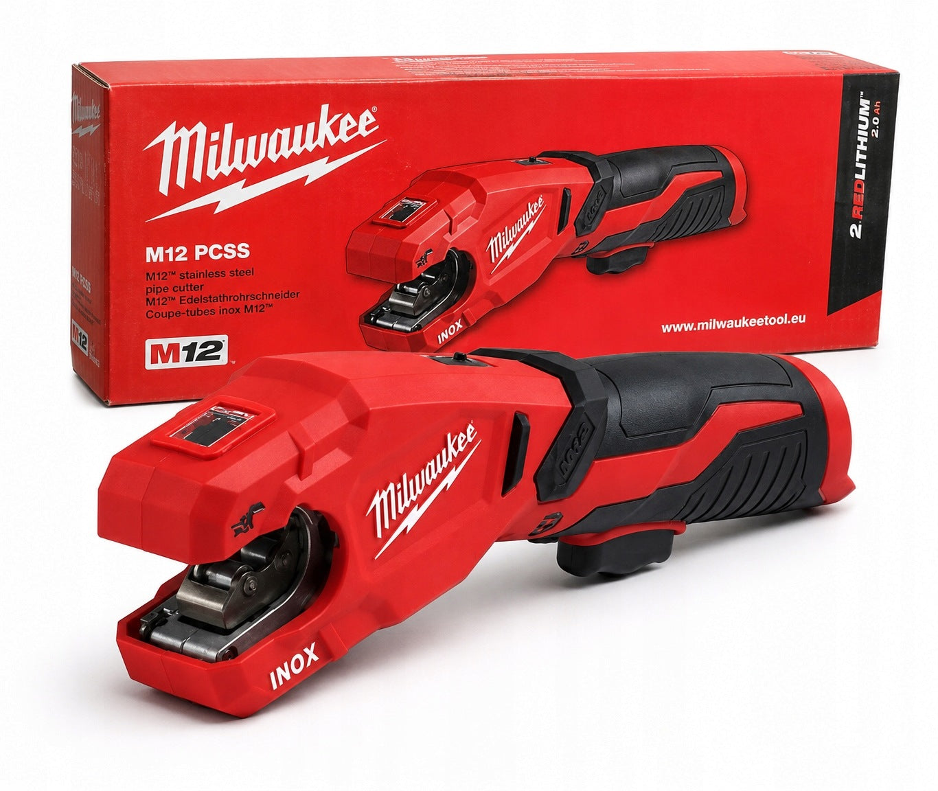 Milwaukee M12 PCSS-0 Pipe cutter inox copper pvc Raptor shears for cutting