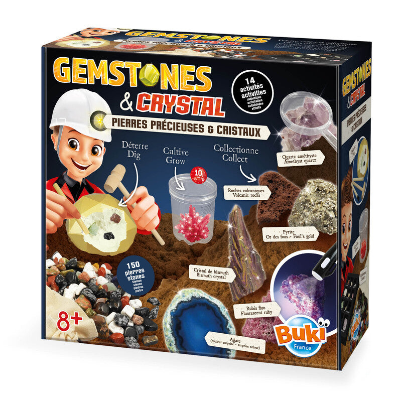 Mineral Finder Set Stones and Crystals 14 Experiences BUKI Packaging status original