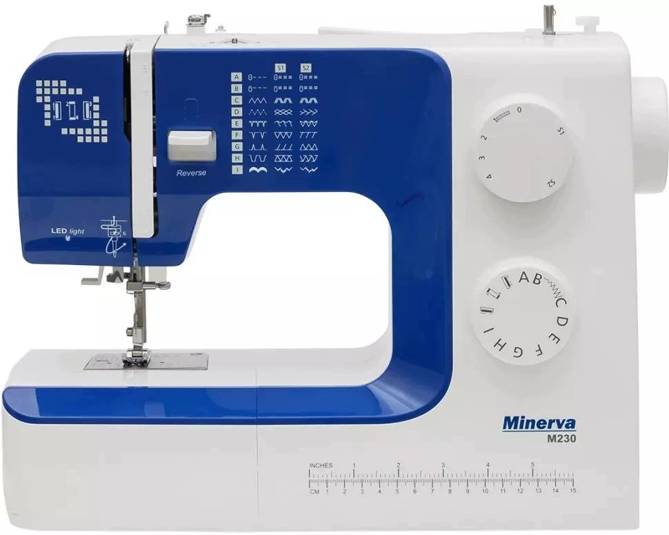 Minerva M230 Sewing machine 28 stitches automatic threader