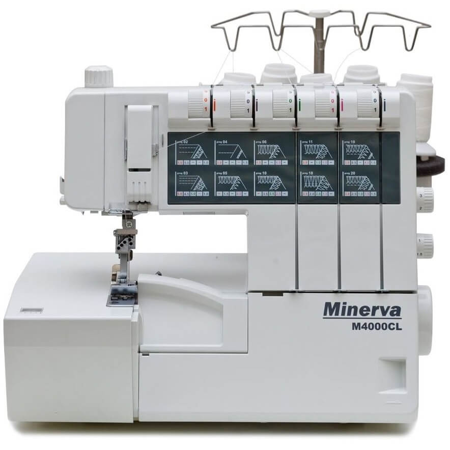 Minerva M4000CL coverlok overlock renderer - 1100 stitches/min