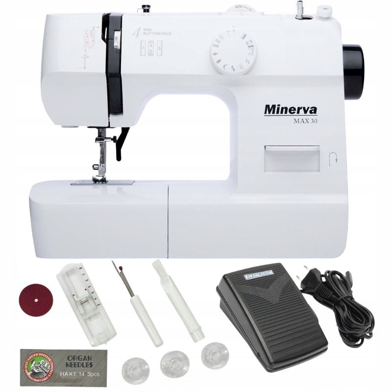 Minerva MAX 30 simple and powerful sewing machine 13 stitches