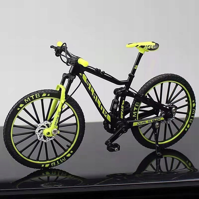 Mini 1:10 bike metal finger toy Manufacturer code black-green