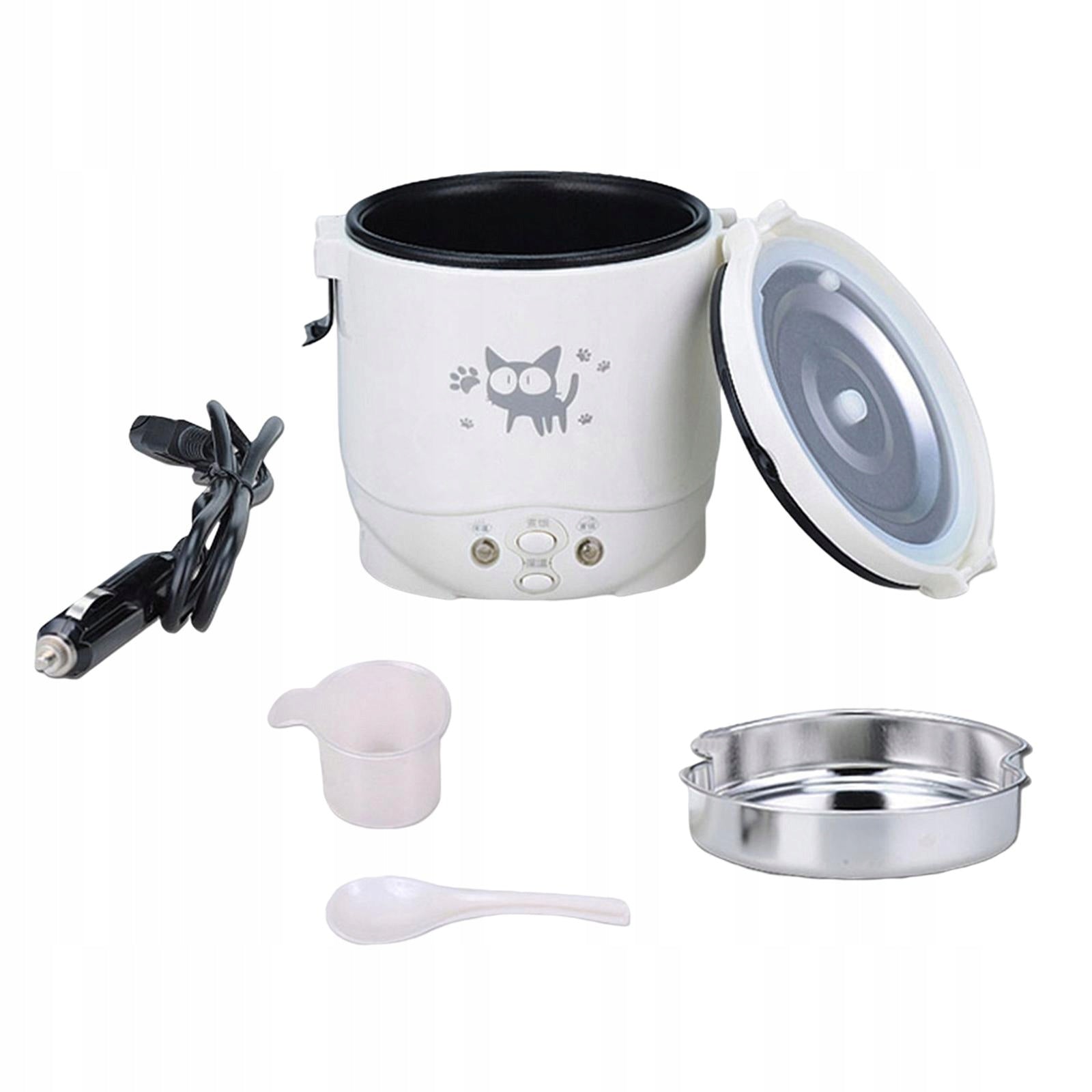 Mini 1L Electric Rice Cooker Food Container Steamer Portable 24V Packaging status original