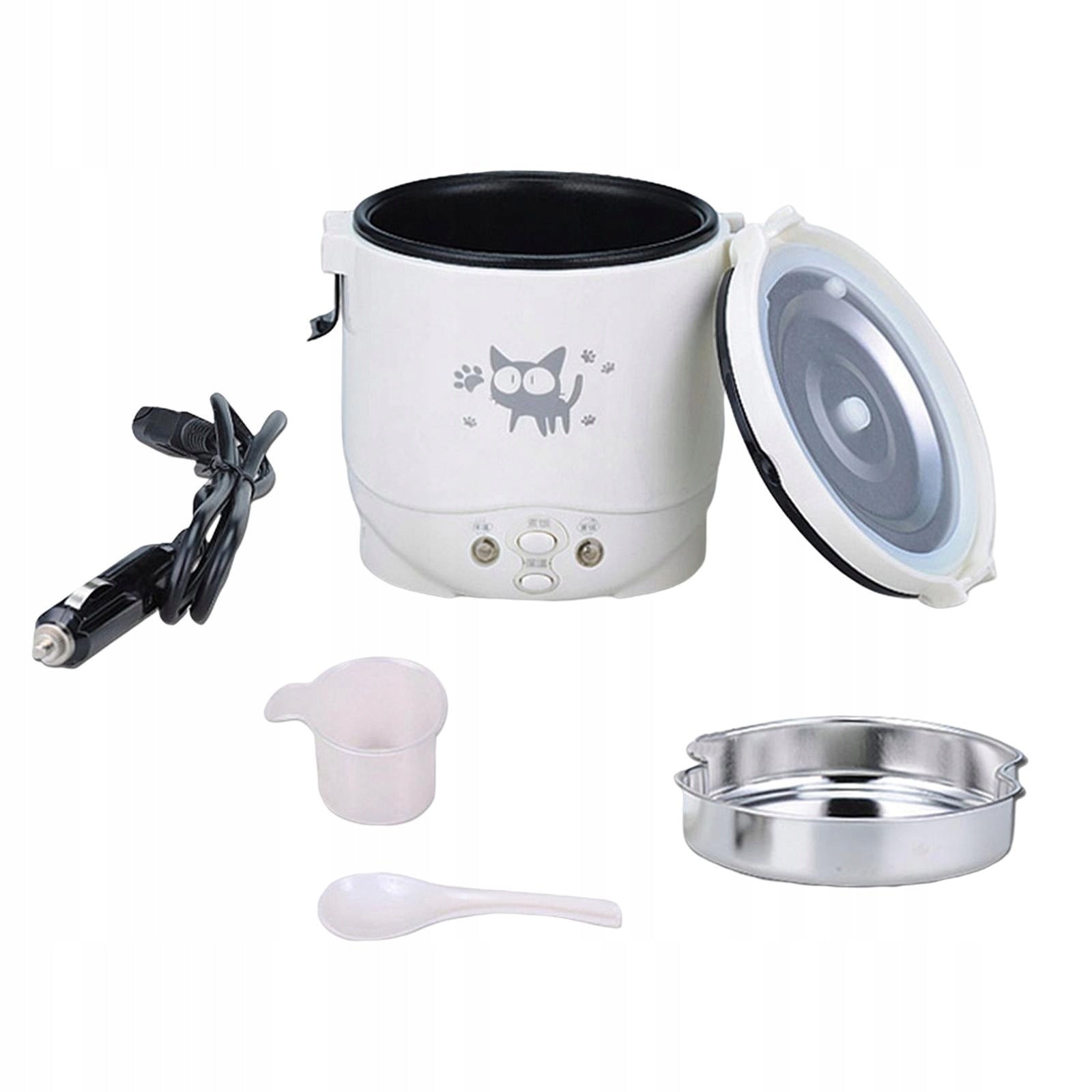 Mini 1L Electric Rice Cooker Food Container Steamer Portable 24V