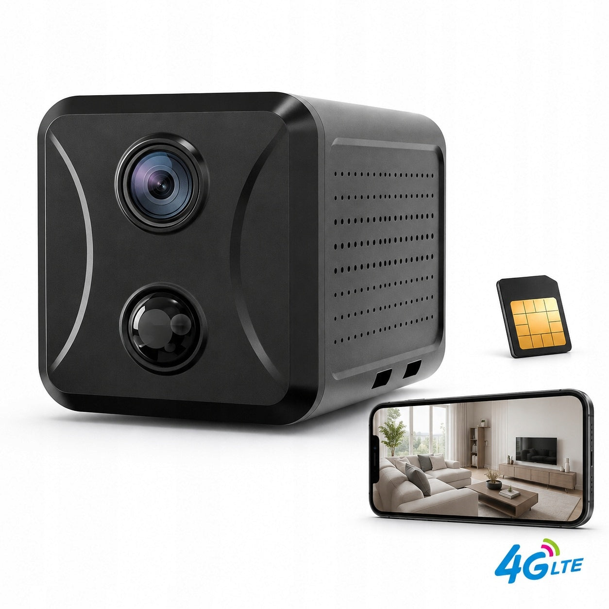 Mini 4G LTE Spy Camera for SIM Card Battery Preview Phone