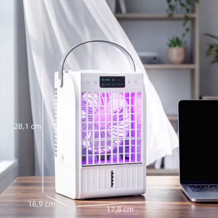 Mini Air Conditioner USB 4in1 Humidifier RGB 1,5L LED Fan Brand no brand