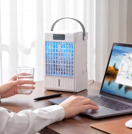 Mini Air Conditioner USB 4in1 Humidifier RGB 1,5L LED Fan Manufacturer code F22