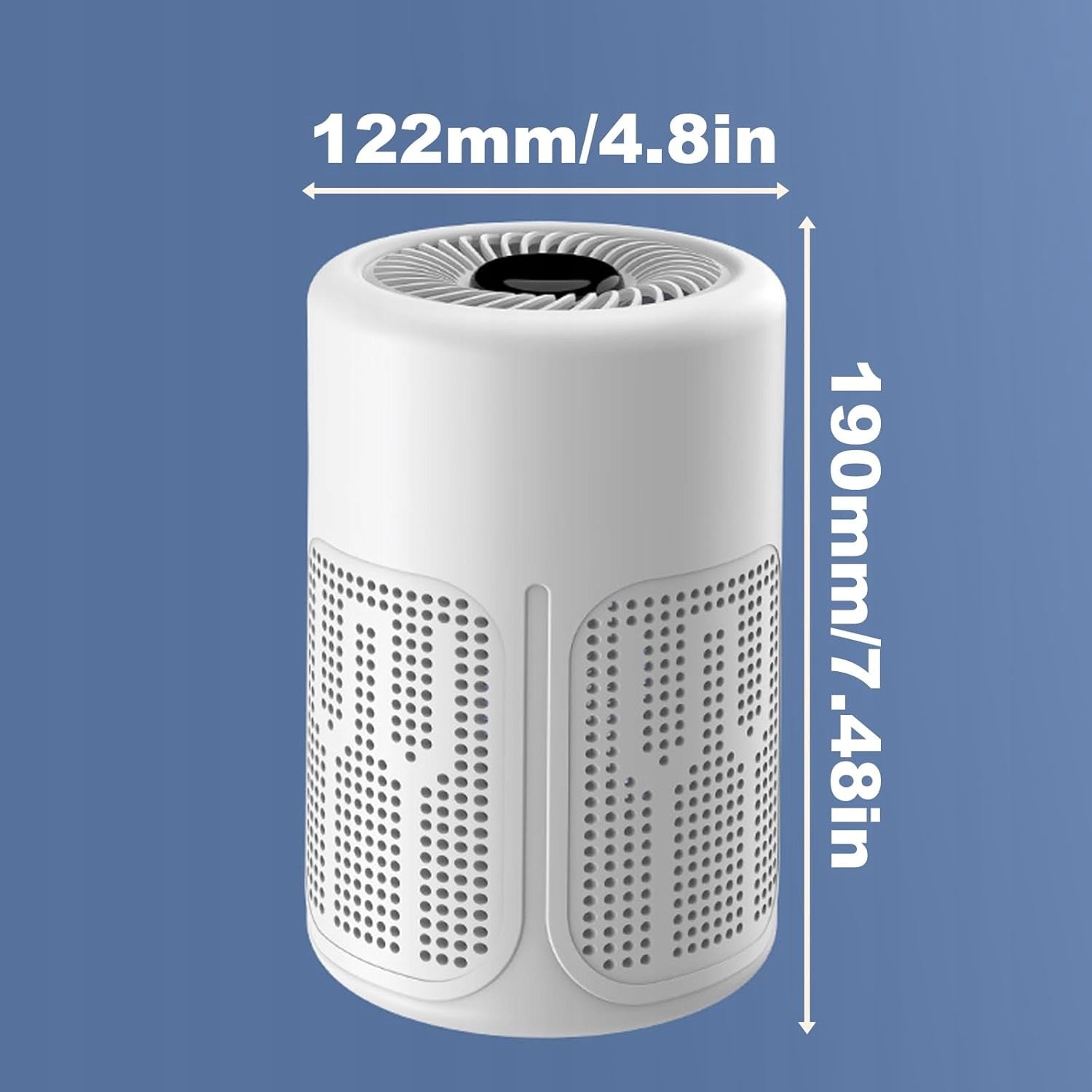 Mini Air Purifier USB HEPA Ionizer for Smoke Bedroom Office 5W Packaging status original