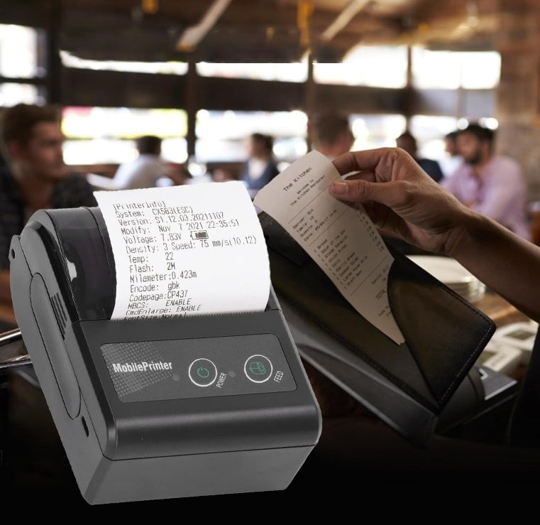 Mini Bluetooth Mobile Receipt Printer for Shop Gastronomi 58mm USB Packaging status original