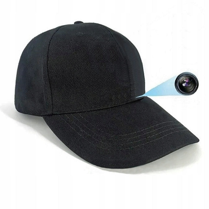 Mini Camera 1080p WiFi Spy in Cap Motion Detection Preview Phone