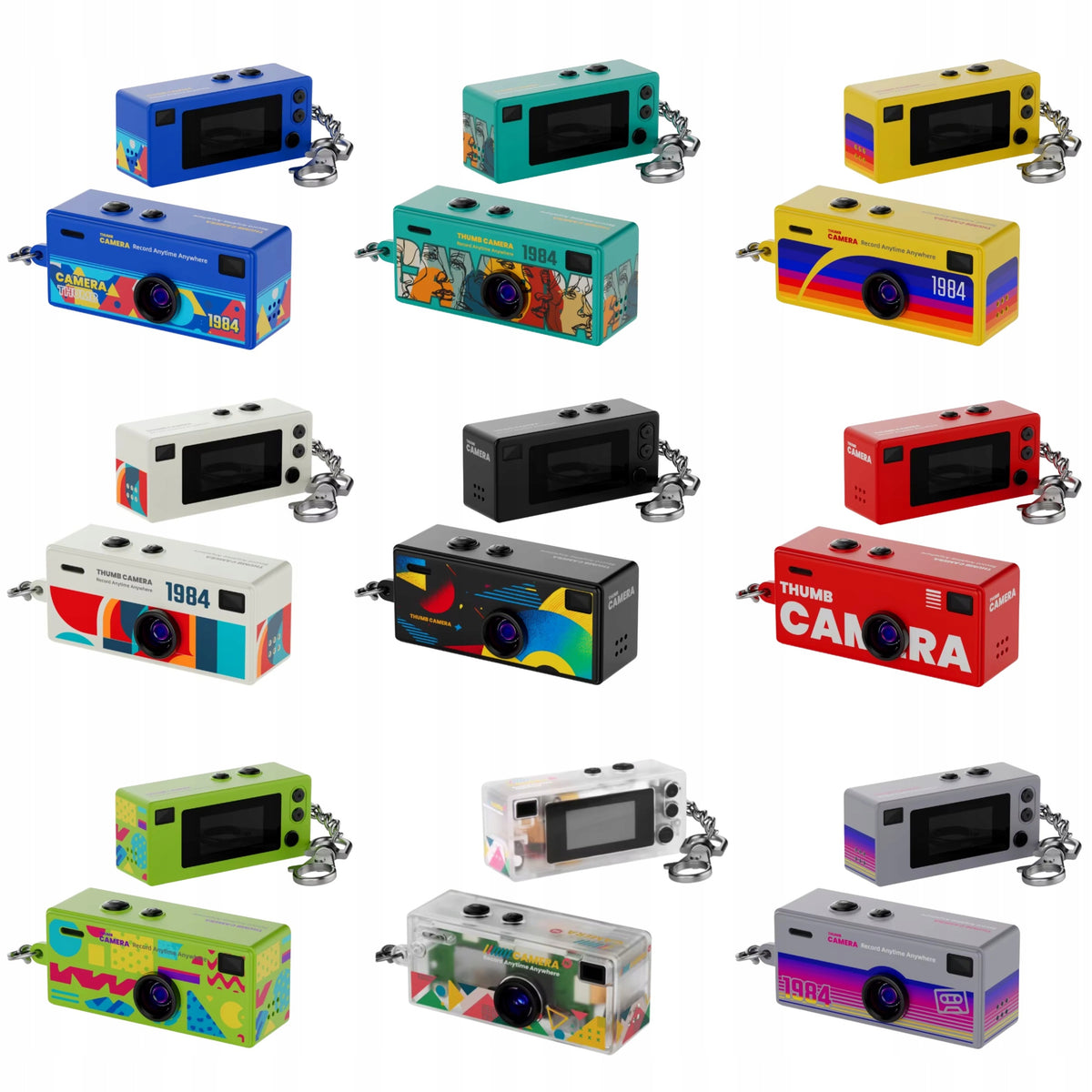Mini Camera THUMB CAMERA RETRO HD Keychain Digital Camera FOR GIFT Manufacturer code Blind Choice Box