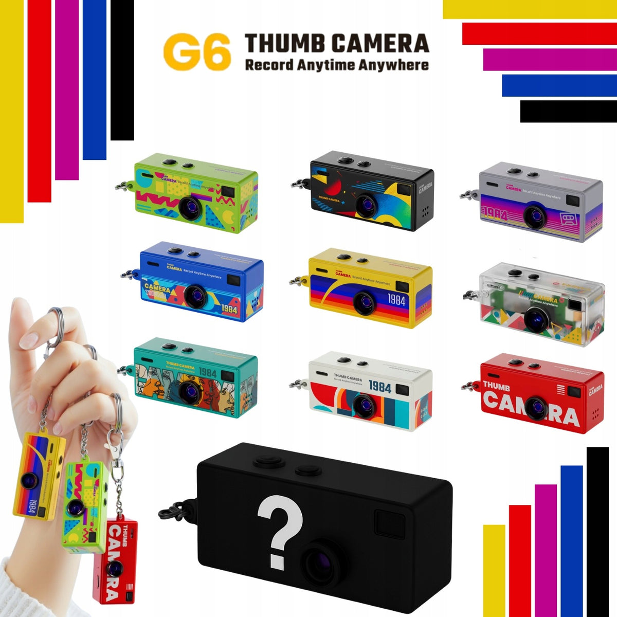Mini Camera THUMB CAMERA RETRO HD Keychain Digital Camera FOR GIFT