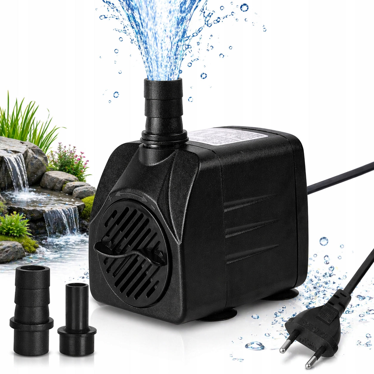 Mini Circulation Pump for Waterfall Eye Fountain 450 l/h EFFICIENT