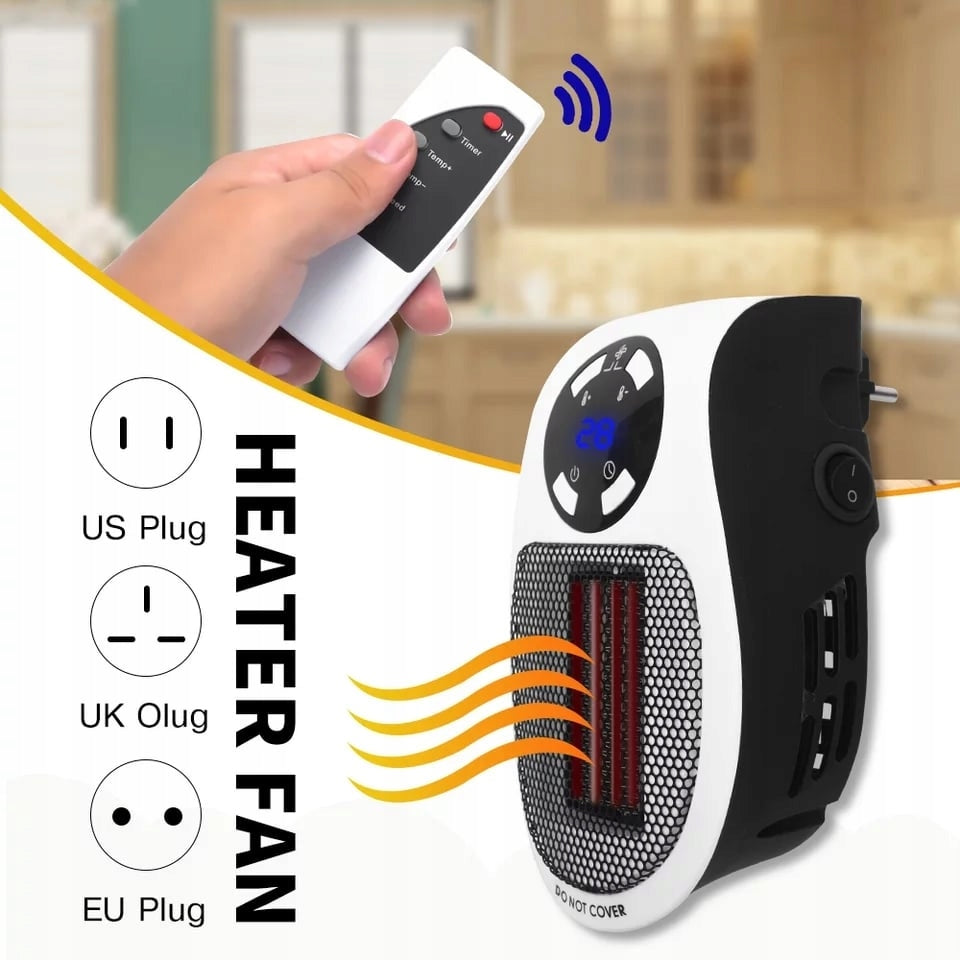 Mini Electric Heater with Remote Control