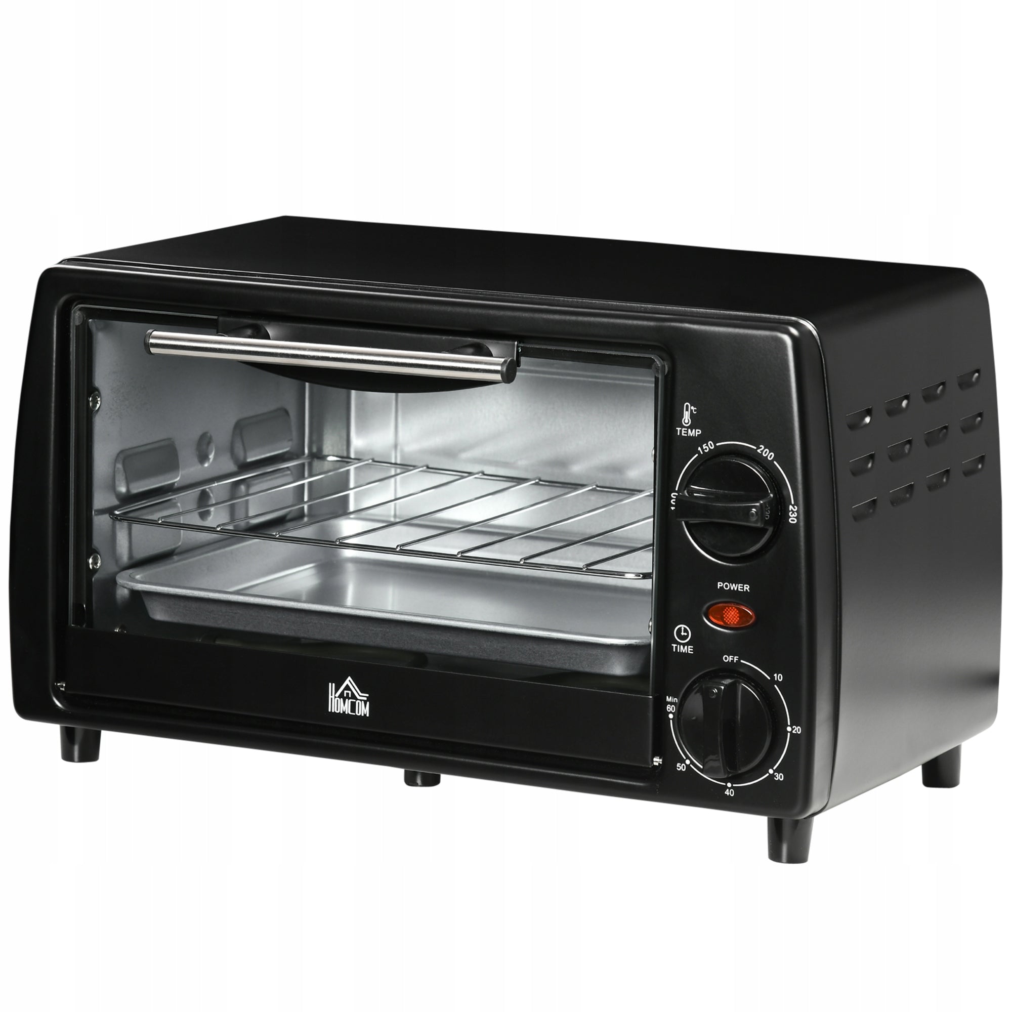 Mini Electric Oven 10 Liters 750W Small Oven Timer Grating Sheet Packaging status original