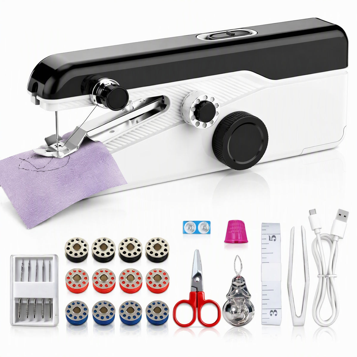 Mini Electric Sewing Machine, Portable and Easy to Operate