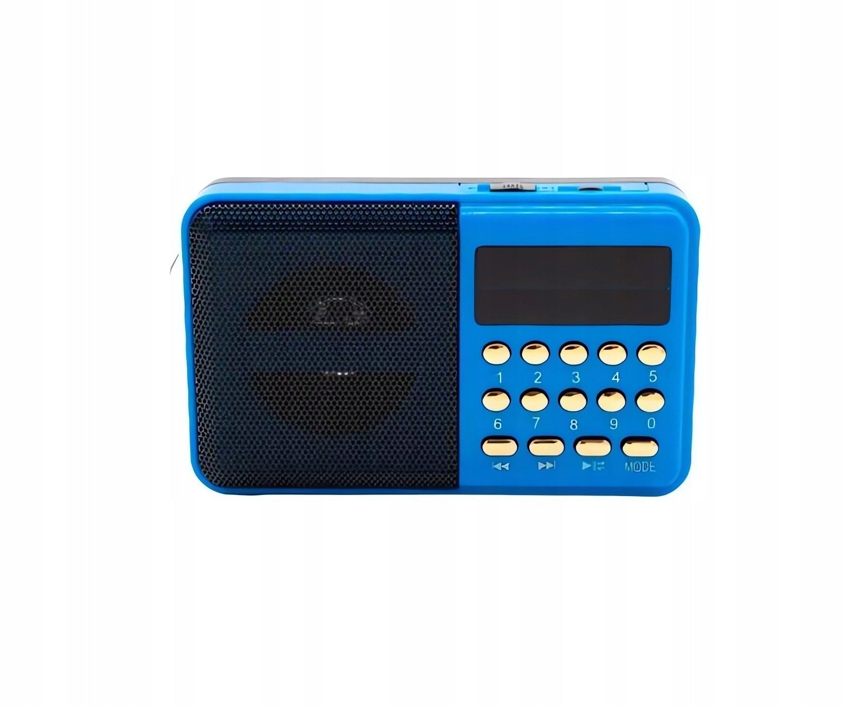 Mini FM Radio Digital MP3 Bluetooth Rechargeable Blue Manufacturer code Mini Radio Cyfrowe FM/MP3 niebieskie