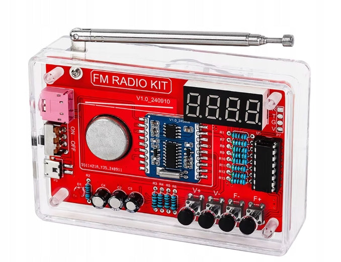 Mini FM radio for self-assembly for radio amateur without housing