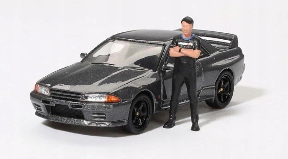 Mini GT Nissan Skyline GT-R (R32) Gunmetal with Matsuda Figure 1:64 Scale #869 Manufacturer code MGT00869